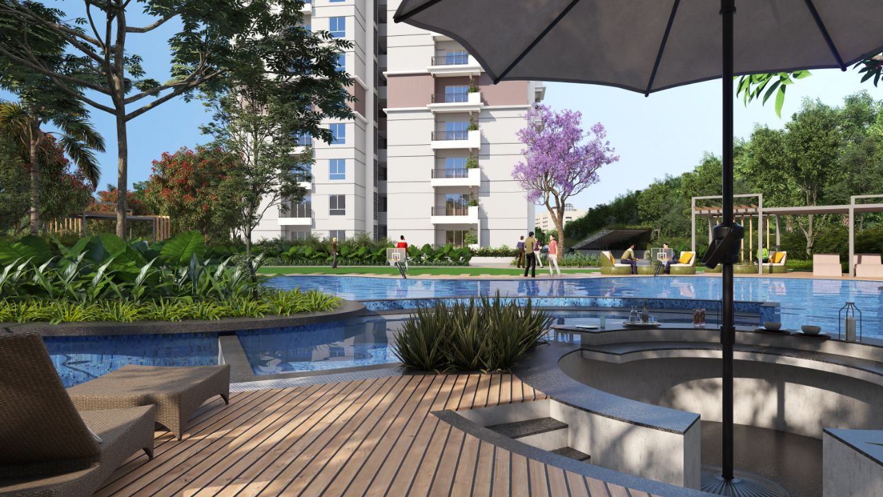 Swimming pool for Abhee celestialcity  apartments